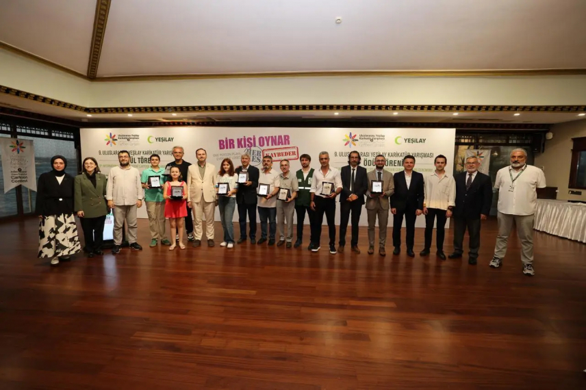 Yeşilay’ın 9. Uluslararası Karikatür Yarışması’nda Ödüller Sahiplerini Buldu